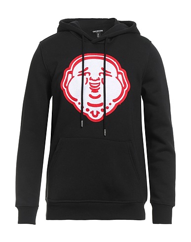 TRUE RELIGION Hooded track jacket  Black 60% Cotton, 40% Polyester