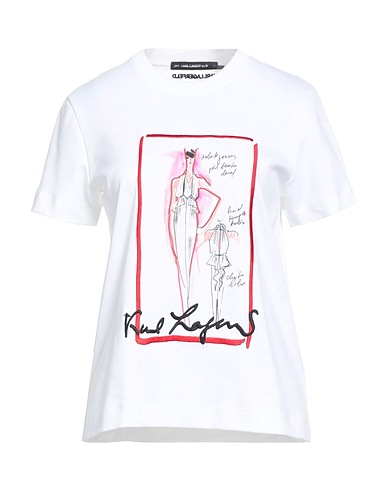 KARL LAGERFELD T-shirt White 100% Organic cotton