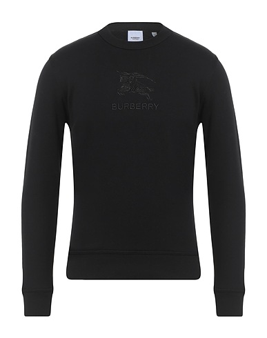 BURBERRY Sweatshirt Black 100% Cotton, Elastane