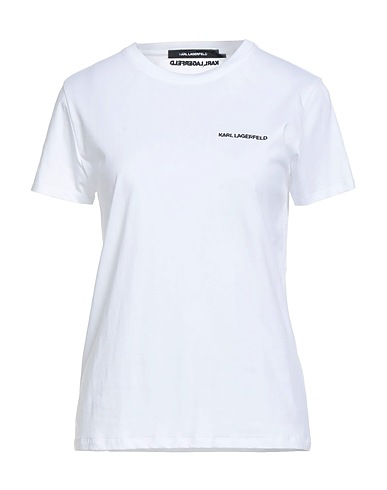KARL LAGERFELD Basic T-Shirt White 100% Organic cotton