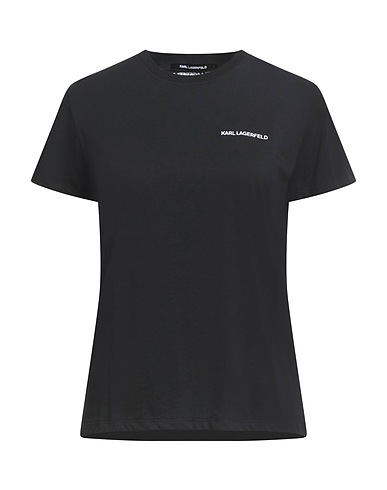 KARL LAGERFELD Basic T-Shirt Black 100% Organic cotton