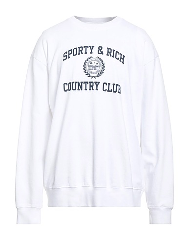 SPORTY & RICH Sweatshirt White 100% Cotton