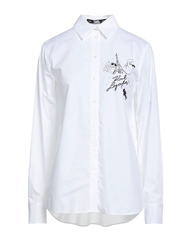 KARL LAGERFELD Shirts White 100% Cotton