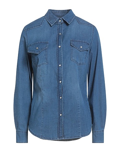 SISTE'S Denim shirt Blue 100% Cotton
