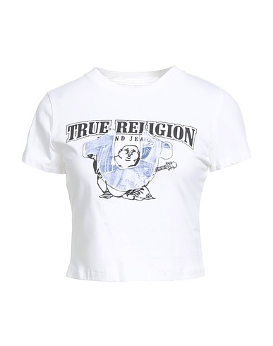 TRUE RELIGION T-shirt White 97% Cotton, 3% Elastane