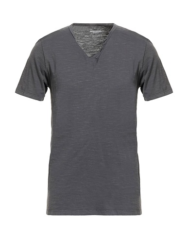 JACK & JONES Ｔシャツ チャコール コットン 100%