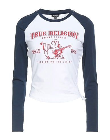 TRUE RELIGION T-shirt White 95% Cotton, 5% Elastane
