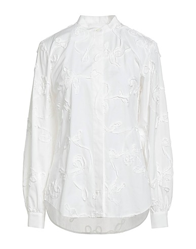 HIGH Solid colour shirts & blouses USE White 100% Cotton