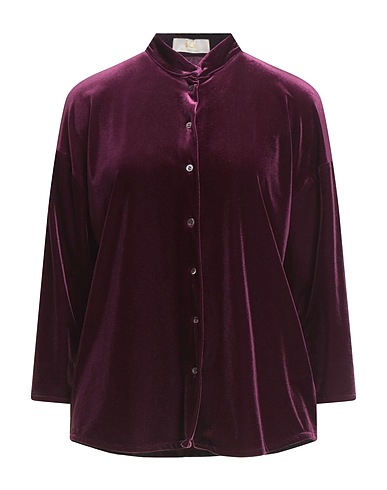 IU RITA MENNOIA Hemden und Blusen einfarbig Violett 85% Polyamid, 15% Elastan