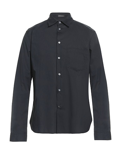 ANN DEMEULEMEESTER Einfarbiges Hemd Schwarz 100% Baumwolle