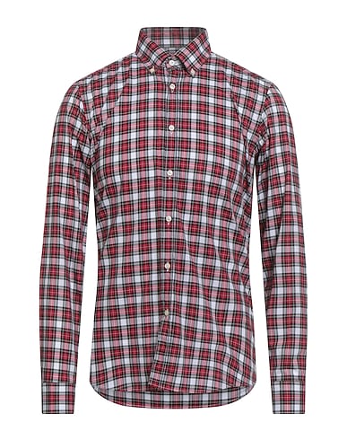 GMF 965 Checked shirt Red 100% Cotton
