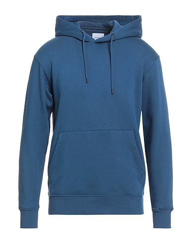 JACK & JONES Hooded track jacket  Blue 50% Organic cotton, 30% Polyester, 20% Cotton