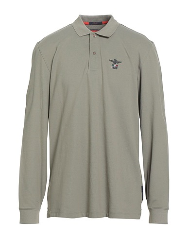 AERONAUTICA MILITARE Poloshirt Militärgrün 95% Baumwolle, 5% Elastan