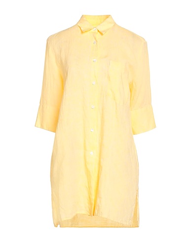 ACADEMIA Linen shirt Pastel yellow 100% Linen