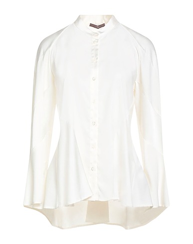 HIGH Solid colour shirts & blouses TECH Ivory 100% Polyester