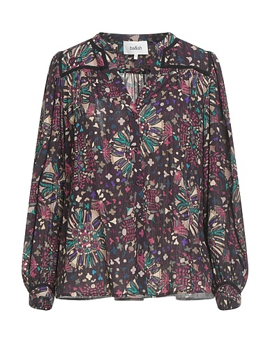 BA&SH Floral shirts & blouses Dark purple 80% Viscose, 20% Polyamide