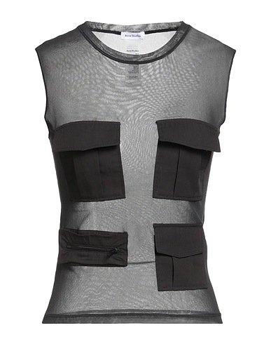 ACNE STUDIOS Top Black 100% Nylon, Cotton