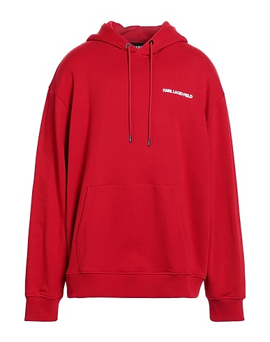 KARL LAGERFELD Hooded sweatshirt Red 100% Organic cotton