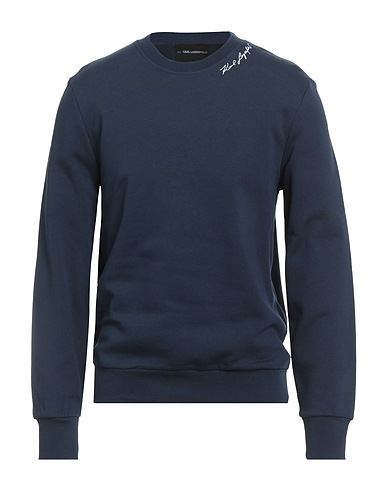 KARL LAGERFELD Sweatshirt Navy blue 100% Organic cotton