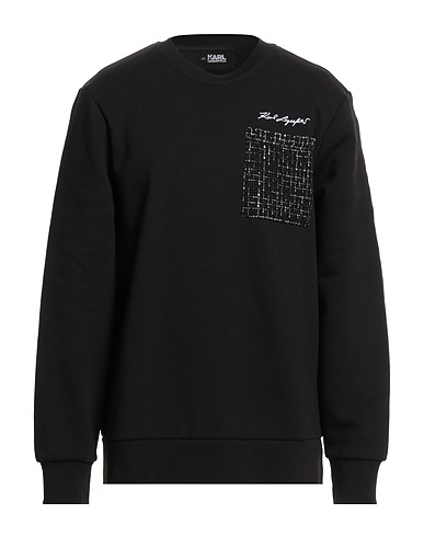 KARL LAGERFELD Felpa Nero 70% Cotone organico, 30% Poliestere