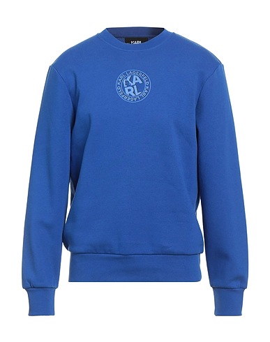 KARL LAGERFELD Sweatshirt Bright blue 70% Organic cotton, 30% Polyester