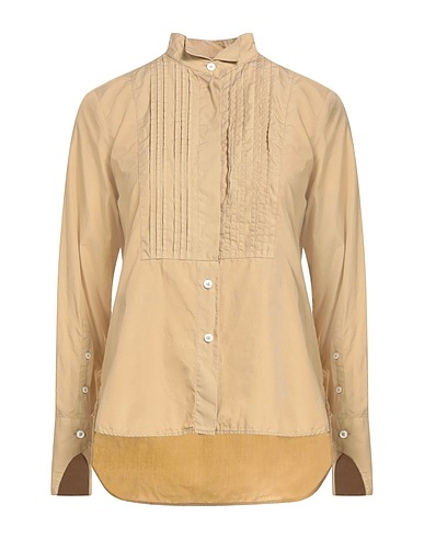 ACADEMIA Solid color shirts & blouses Sand 100% Cotton