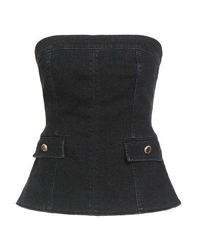 MARCIANO by GUESS Top Black 67% Cotton, 23% Polyester, 8% Modal, 2% Elastane