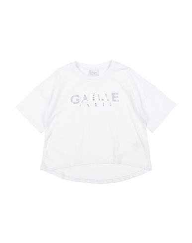 GAëLLE Paris T-shirt White 95% Cotton, 5% Elastane