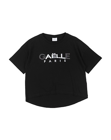 GAëLLE Paris T-shirt Black 95% Cotton, 5% Elastane
