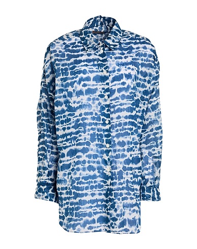ACADEMIA Patterned shirts & blouses Blue 100% Cotton
