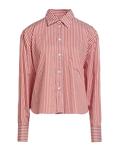 ACADEMIA Striped shirt Brown 100% Cotton