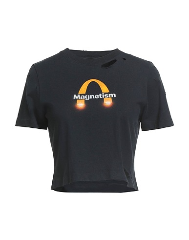 DOUBLET Camiseta Negro 100% Algodón