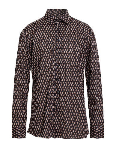 ETRO Patterned shirt Midnight blue 100% Cotton
