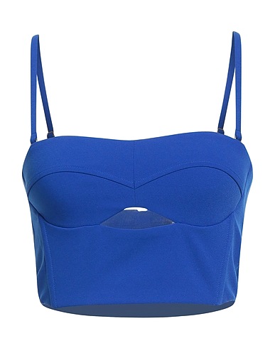 PATRIZIA PEPE Bustier Bleu électrique 89% Polyester, 11% Élasthanne