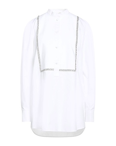 GUCCI Shirts White 100% Cotton, Glass, Brass
