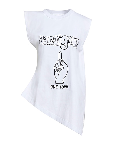 SACAI T-shirt 100% Cotton