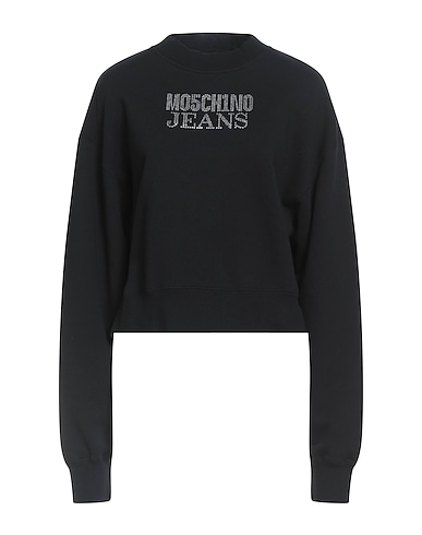 MOSCHINO JEANS Felpa Nero 100% Cotone