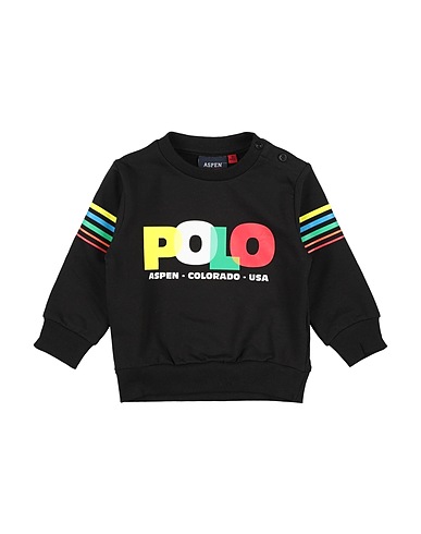 ASPEN POLO CLUB Sweatshirt Schwarz 95% Baumwolle, 5% Elastan