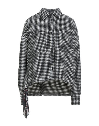 DESTIN Patterned shirts & blouses Black 80% Wool, 20% Polyamide