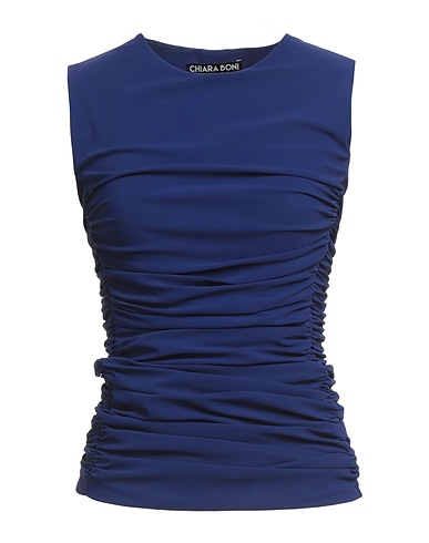 CHIARA BONI LA PETITE ROBE トップス ブルー ナイロン 75% / ポリウレタン 25%
