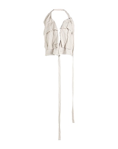 ANN DEMEULEMEESTER Top Light grey 48% Cotton, 38% Viscose, 14% Metal