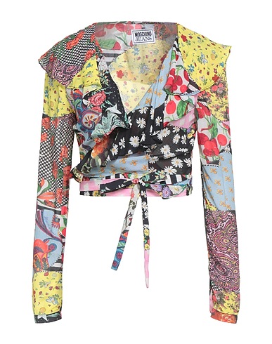 MOSCHINO JEANS Camicie e bluse a fiori Giallo 100% Viscosa