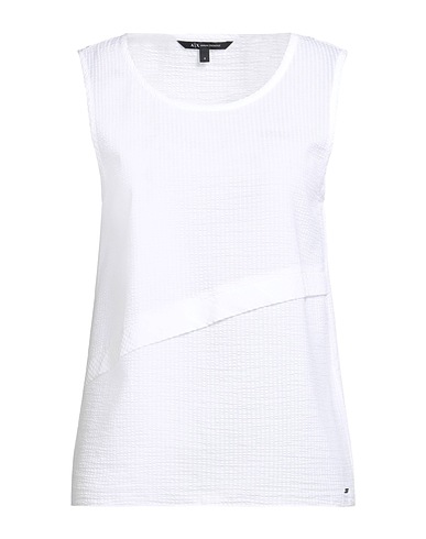 ARMANI EXCHANGE Top Weiß 47% Modal, 35% Polyamid, 17% Baumwolle, 1% Elastan