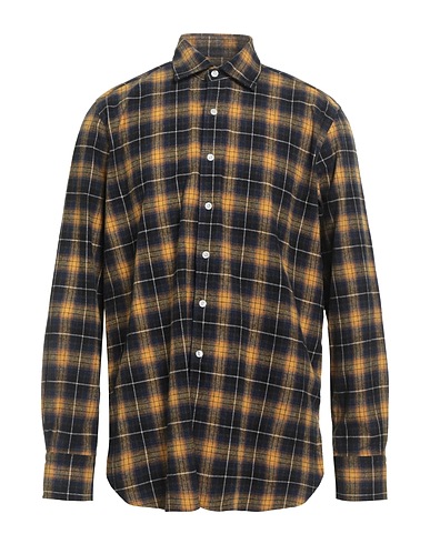 FORTELA Camicia a quadri Giallo ocra 100% Cotone