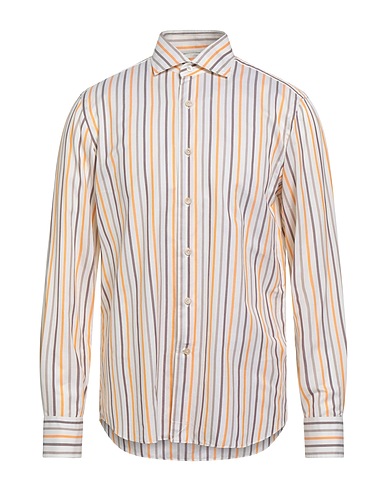ALESSANDRO GHERARDI Striped shirt Yellow 100% Cotton