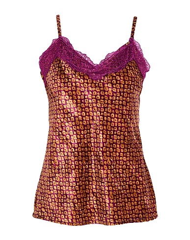 REBEL QUEEN by LIU •JO Top Burgundy 100% Polyester