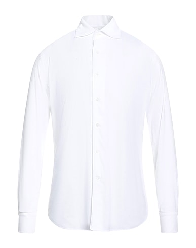 ALESSANDRO GHERARDI Solid colour shirt White 100% Cotton