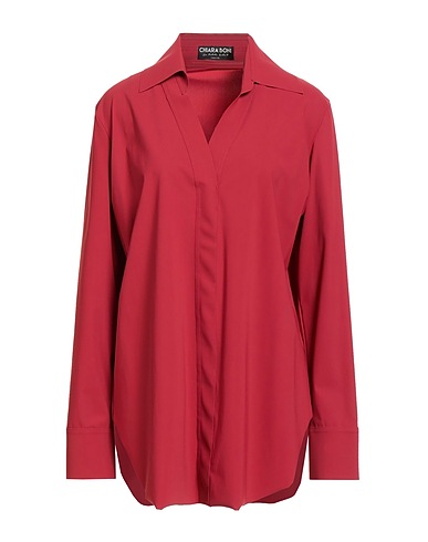 CHIARA BONI LA PETITE ROBE Polo shirt Brick 75% Polyamide, 25% Elastane