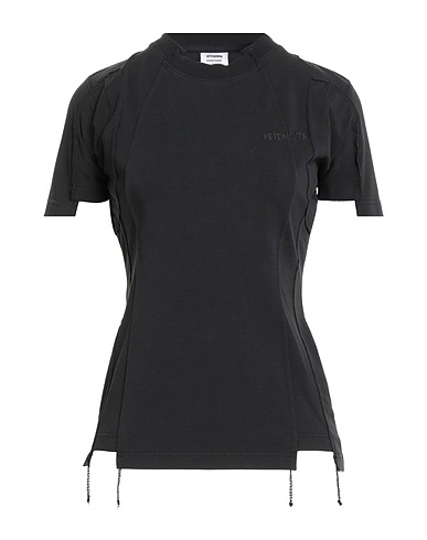 VETEMENTS T-shirt Nero 93% Cotone, 7% Elastan