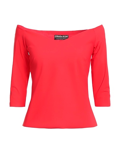 CHIARA BONI LA PETITE ROBE Top Rosso 75% Poliammide, 25% Elastan